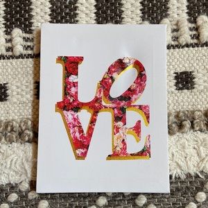 Room Decor “Floral Love Sign”